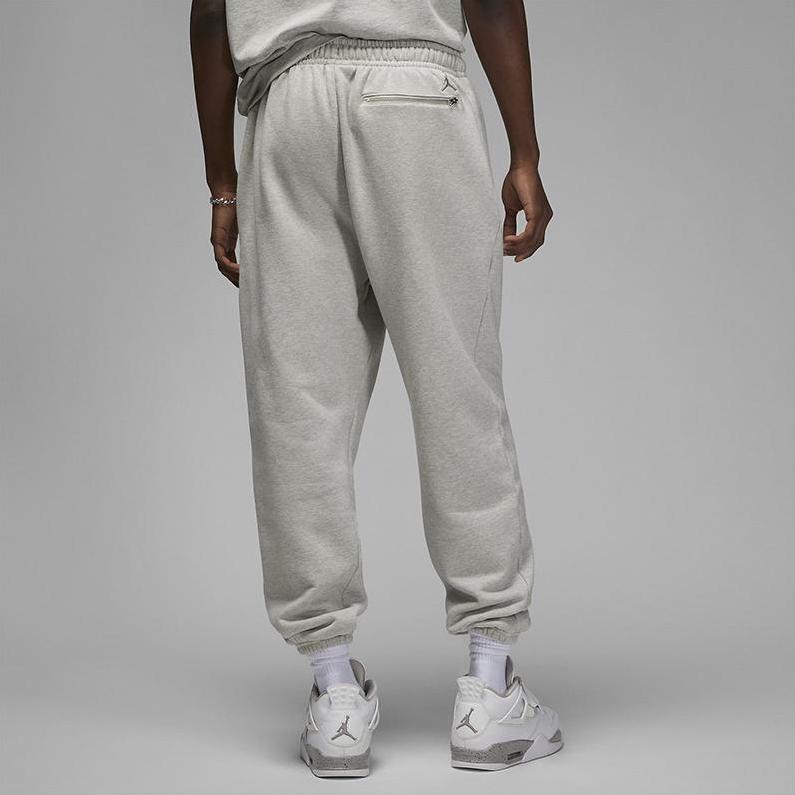 New JORDAN Wordmark Knitted Sweatpants Men Gray FJ0697-050