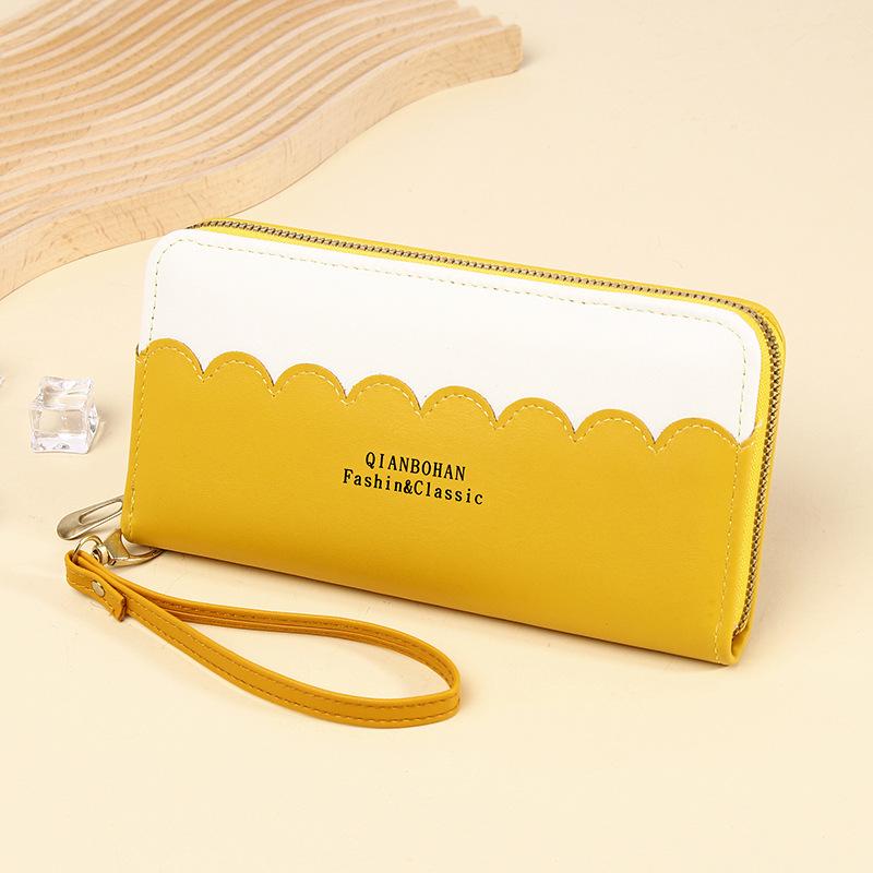 Women's Korean-Style Long Zip Wallet - Trendy, Fresh, Large Capacity Clutch Bag
