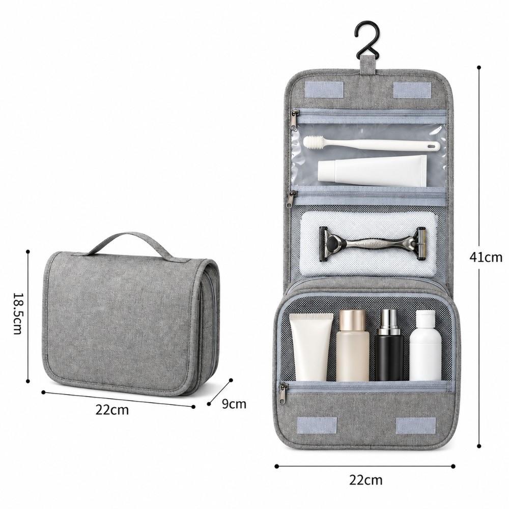 Hanging Hook Travel Cosmetic Bag Foldable Makeup Organizer Hanging Toiletry Bag  Travel Storage