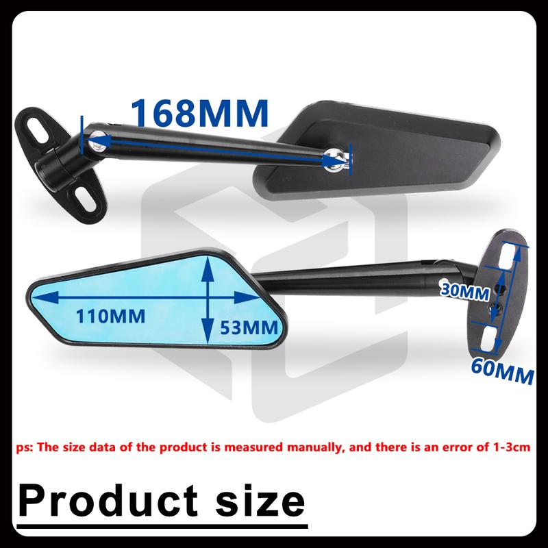 Racing Motorcycle Rearview Mirror for Aprilia RS50 / RS125  / RS660 / RS457 / RSV4 Has Anti-glare Function CNC Aluminum Alloy