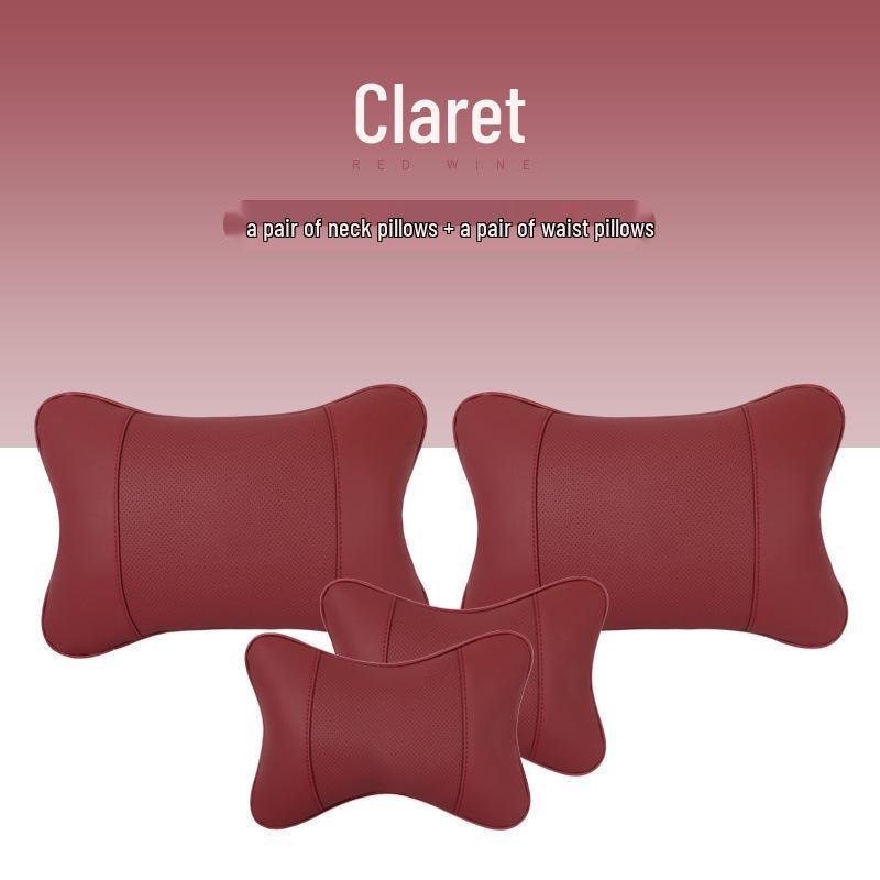 Zestaw poduszek podpierających szyję i lędźwie na zagłówek samochodowy na poduszkę oparcia