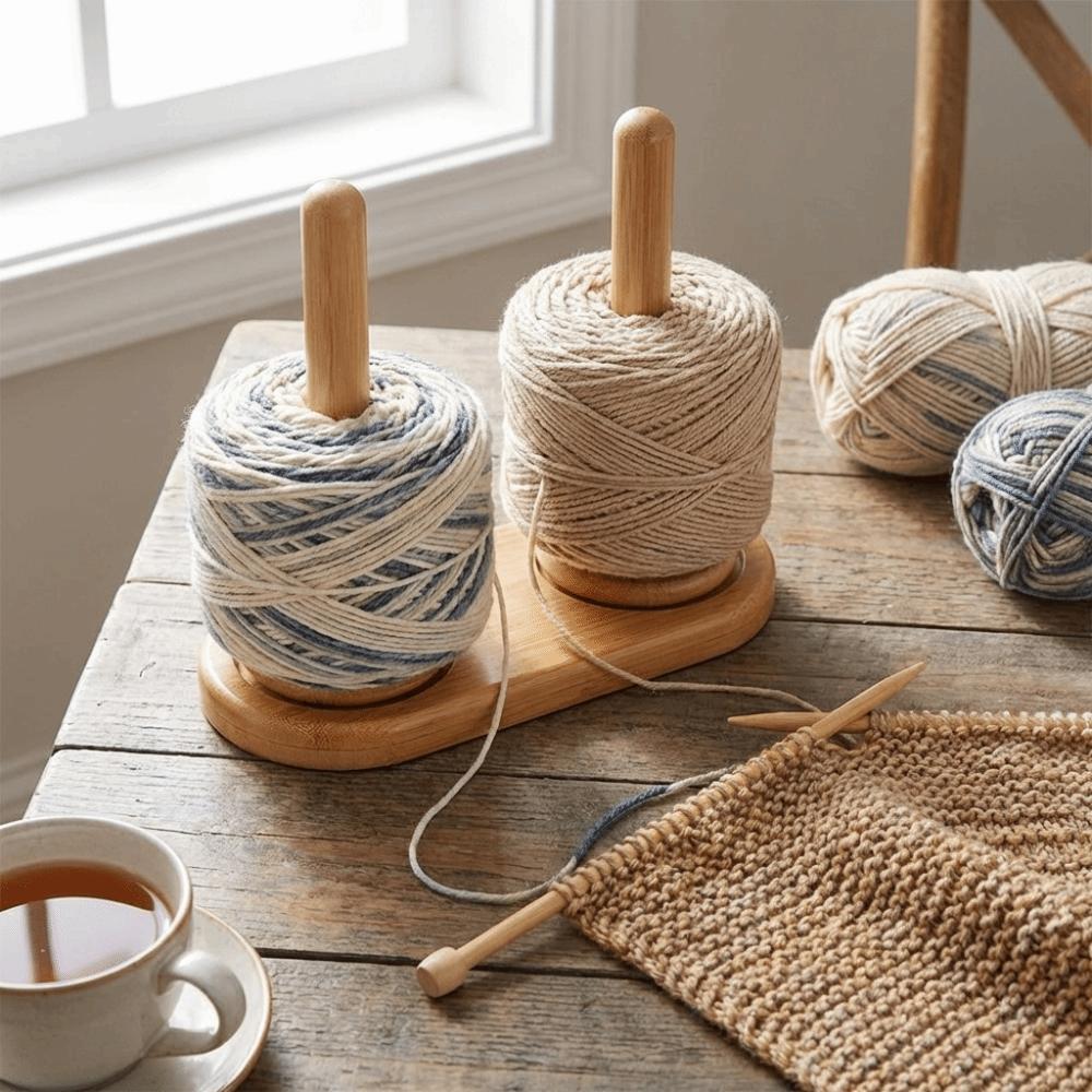Stable Wool Ball Holder Detachable Base Wool Knitted Spool Thread Spool  Knitting Organizer