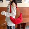 Casual Versatile Nylon Dumpling Bag Commuter Travel Crossbody Crescent Bag Trendy Women's Shoulder Croissant Bag