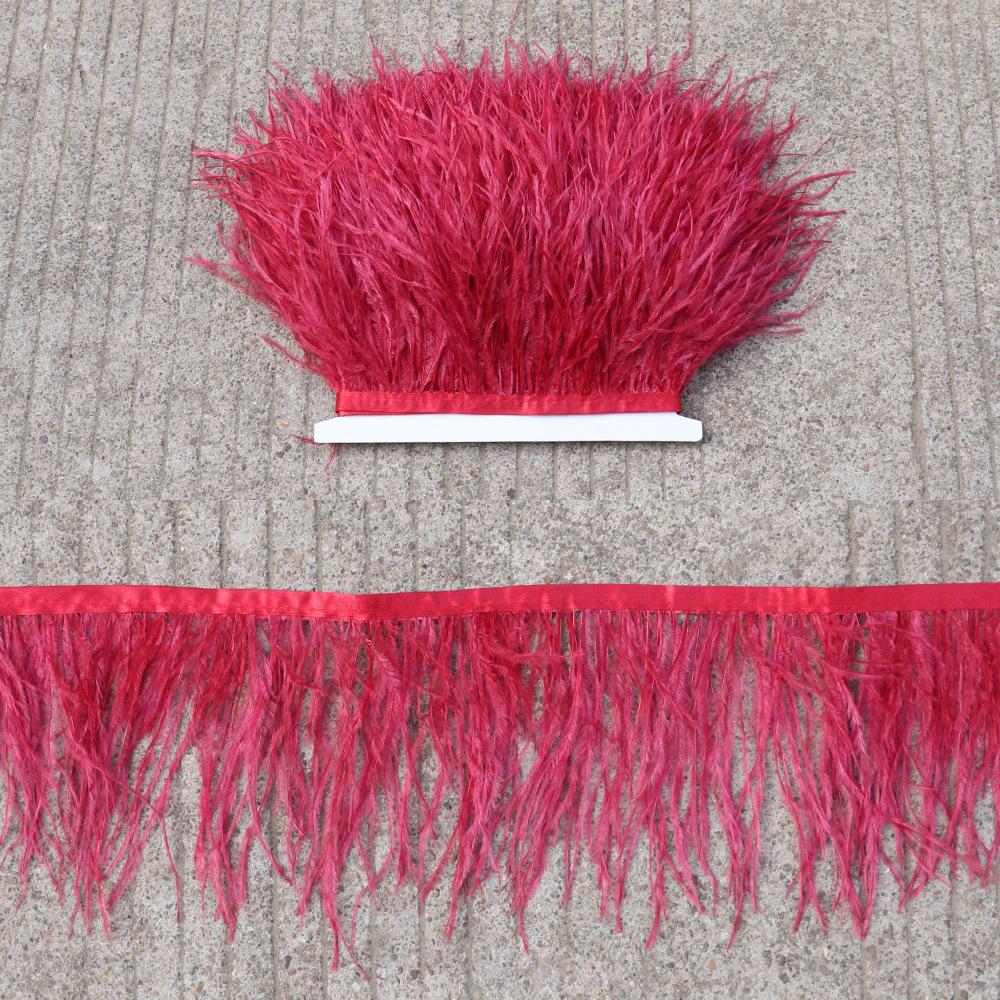 Thickened Encryption Ostrich Hair Cloth Edge 10-15Cm Feather Clothing Skirt Accessories