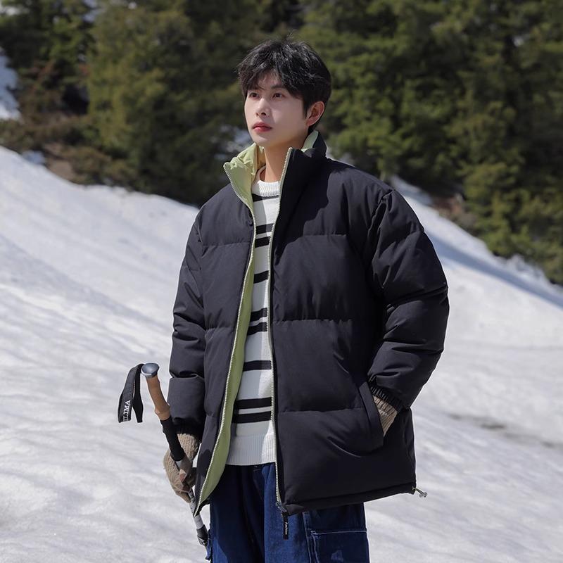 American stand-up collar padded clothes men's winter new padded jackets trendy versatile outdoor winter clothes cold-proof down padded clothes