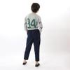 Champion Basic Long Side Slash Embroidered Size 150 Kids' Pants, 100% Cotton, Pockets, Logo, Navy, (CK-Z202)