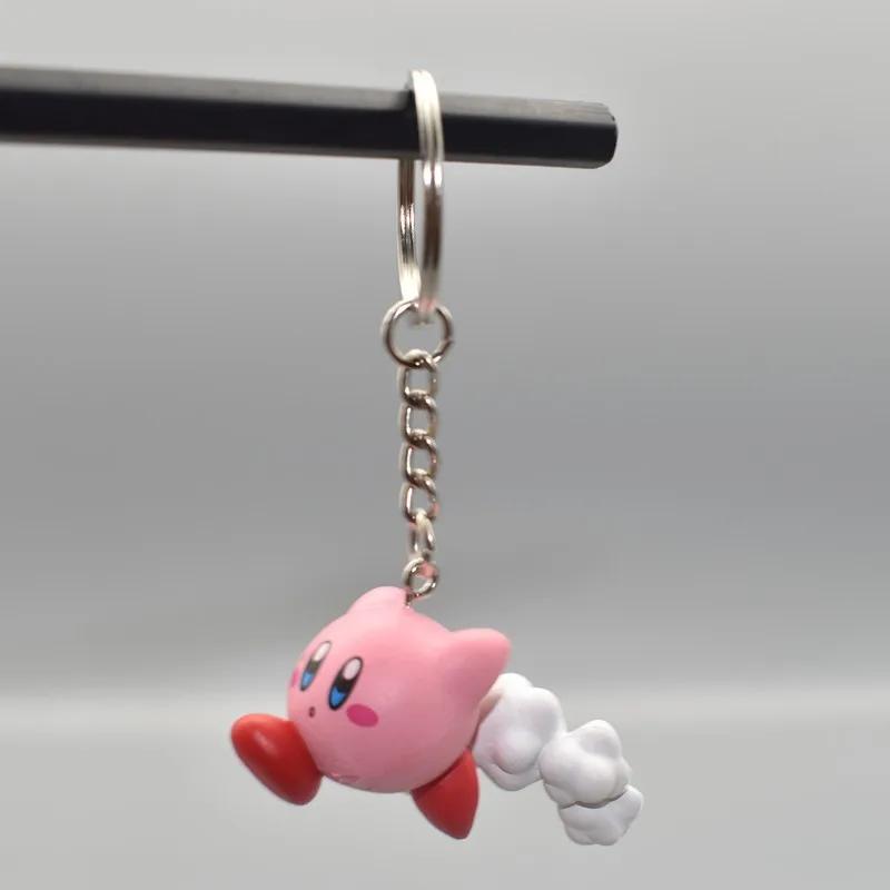Anime Super Cute Kawaii Kirby Figures Keychain Toy Portable Pendant Handmade Room Decoration Popular Birthday Gifts