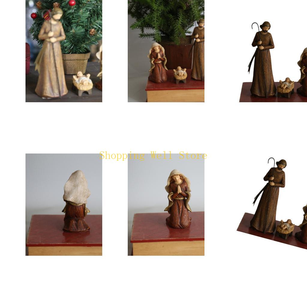 KX4B Decorative Religious Nativity Scene For Christmas Decors Collector Figurine China Mainland