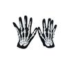 Bloody Stockings Halloween Gloves Full Finger Ghost Bone Skeleton Long Gloves Polyester Cosplay Decorations Gothic Gloves Unisex