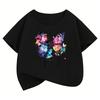 Retro Butterfly TShirt Printed T Shirt Girls Summer Spring Vintage Short Sleeve Tops TShirts Cute Girls Y2k Fashion Clothing