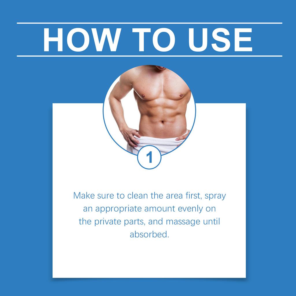 Men's Private Parts Correction Spray Men's Private Parts Soothing Herbal Care To Promote Circulation Moisturizing Spray,30ML