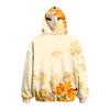 Women's Fashion Hooded Sweatshirt with Leaves Print and Pet Pocket for Casual Wear