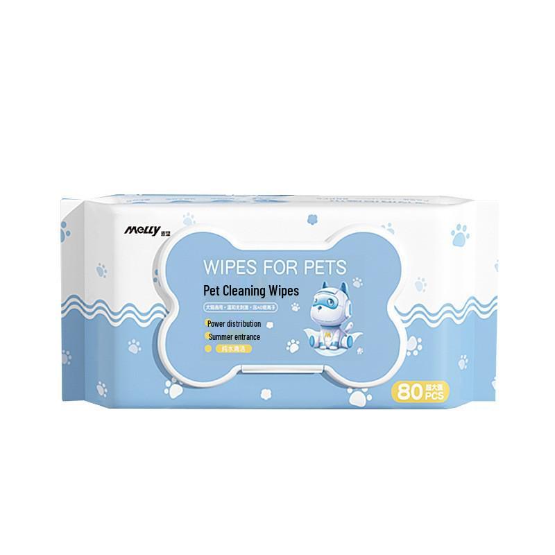 

Влажные салфетки для домашних животных: Большая упаковка из 80 штук для удаления пятен от слез и пятен от лап, идеально подходит для кошек и собак