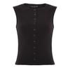 I Saw It First Womens/Ladies Ribbed Button Fitted Top