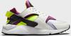 Кроссовки Nike Air Huarache белый/пурпурный/черный/неоновый желтый