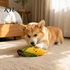 Plush Chew Toys for Puppy Corn Dog Toy, Squeaky Stuffed Indoor Play Pets Soft Teething Toy Small to Medium Dogs Natural Biting