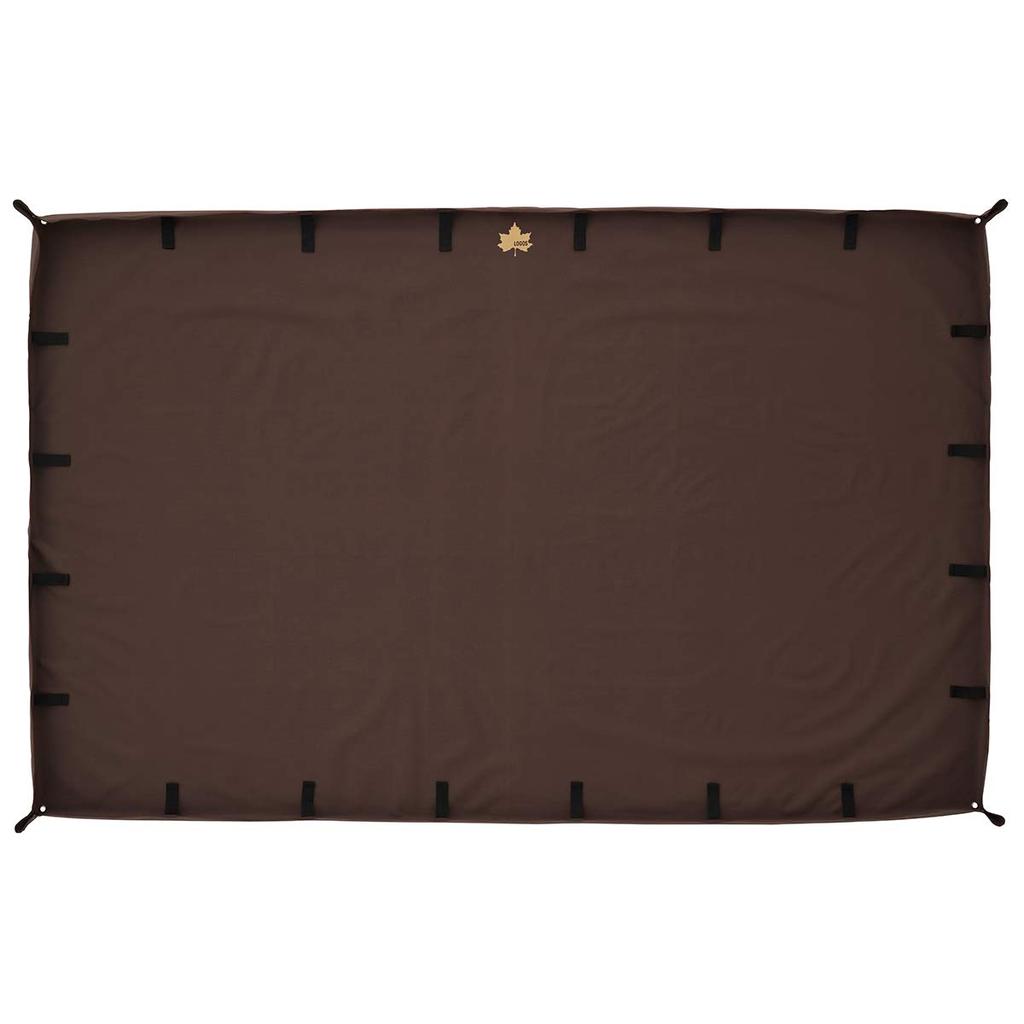 LOGOS Mudguard Tent Mat, Large, 71809747, Brown, Approx. 220cm Wide x 146cm Deep