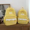 Cartoon Women's Backpack Student Large Capacity School Bag Color Block Campus Backpack