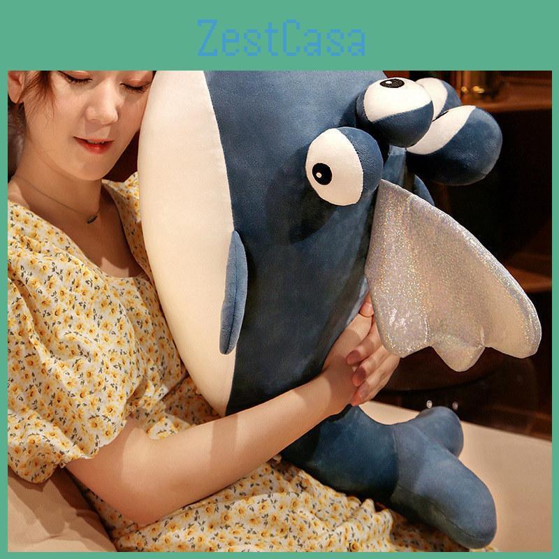 Spoof Six Eyes Flying Fish Plush Toy Cartoon Home Decoration Photo Doll Props