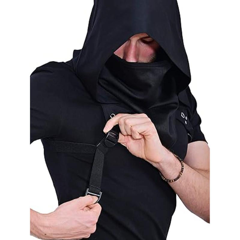 Stylish Unisex Medieval Assassin Inspired Hooded Cloak For Game Character Cosplay