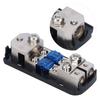 2 Way Fuse Holder Box 1 In 2 Out Distribution Block for Car Yacht Boat Stereo Audio Modification
