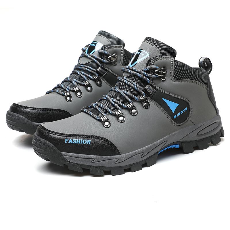 Men's classic comfortable hiking shoes lace-up sports shoes wear resistant outdoor running travel mountaineering men's shoes