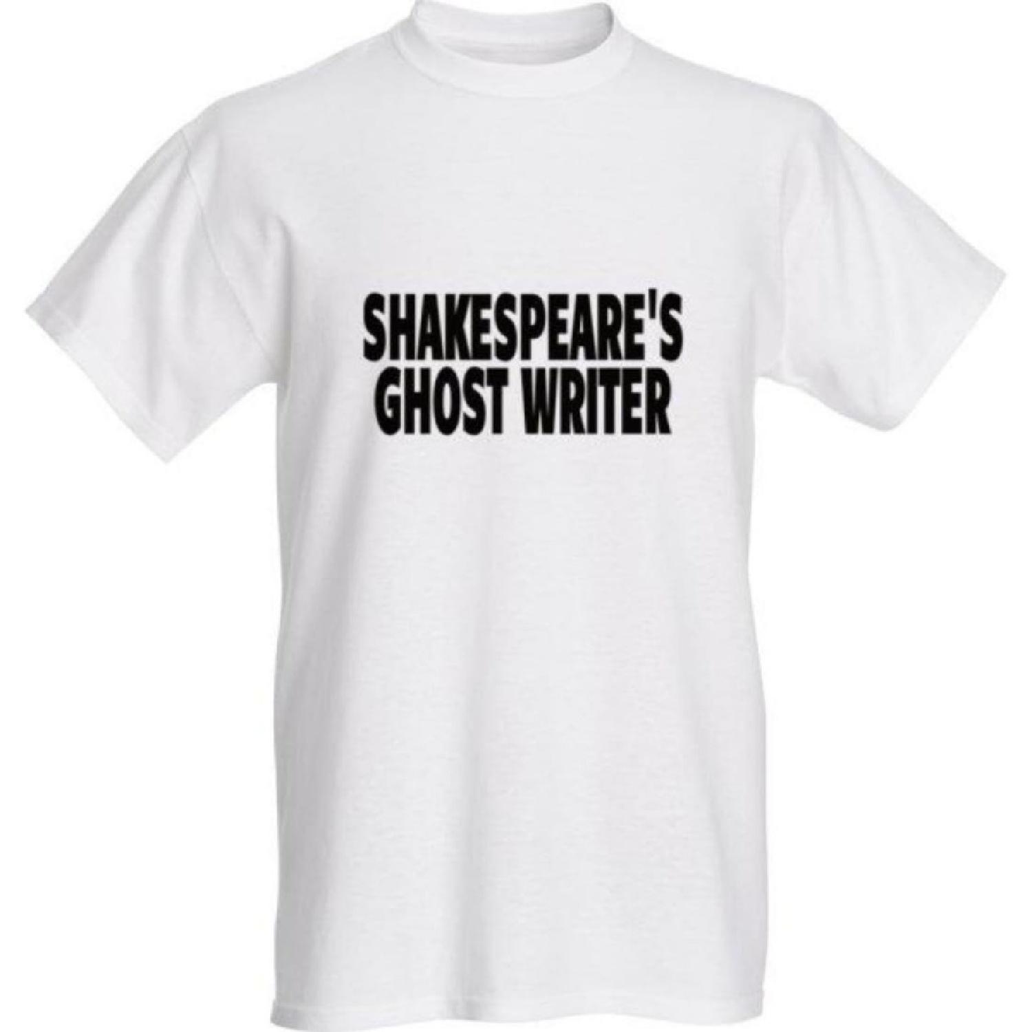 Classy Canuck Shakespeare s Ghost Writer T-Shirt - Black Text S
