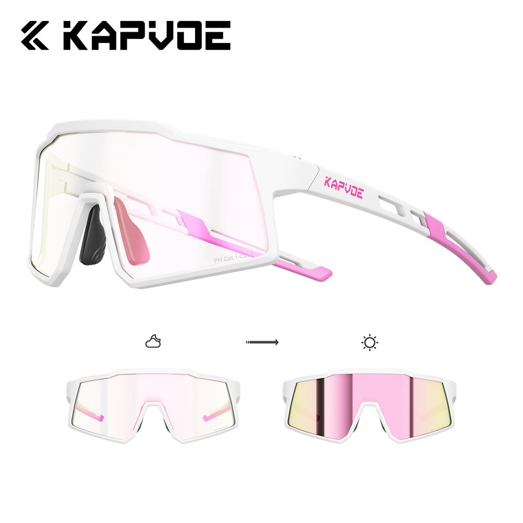 Kapvoe Kids Sports Sunglasses Photochromic Cycling Glasses Hiking Eyewear for Boys Girls Outdoor Baseball Goggles UV400 Running 7