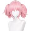 LAOBAO Cosplay Wig - Madoka Kaname Twin Tails Pink Wig - Heat Resistant - Costume Wig for Disguise, Party, Festival, Halloween, Fancy Dress (Madoka Ka