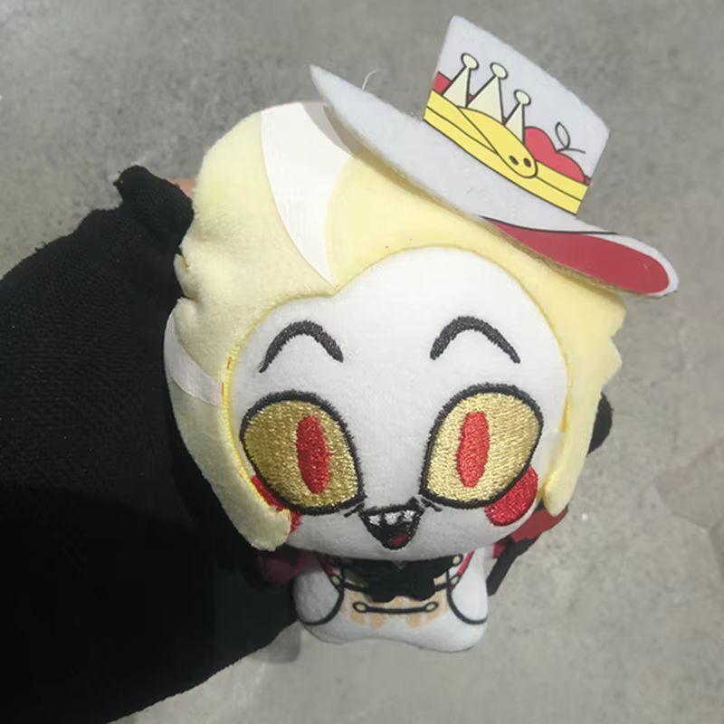 New  10cm Hazbin Hotel Vox Lucifer Ko Version Not Genuine Plush Doll Cute Anime Peripherals Toy Birthday Christmas Gift