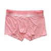 Men Boxer Underwear Letter Print Gradient Color Design Shorts Briefs Mid-rise Elastic Waistband