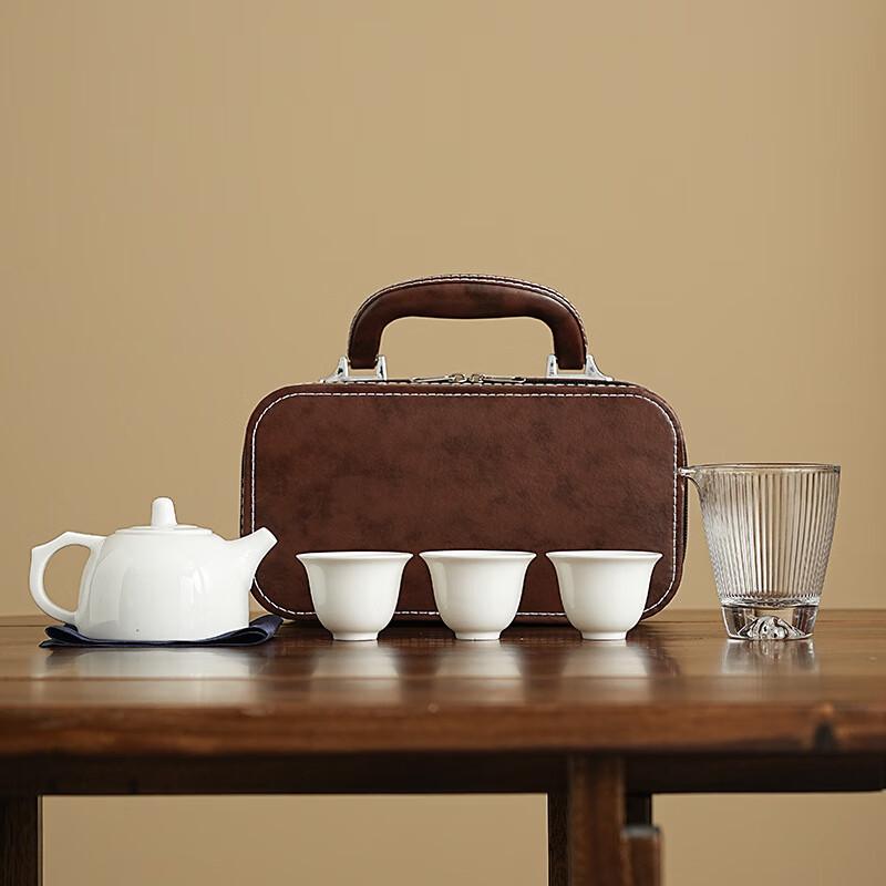 Junsixqi ME Ceramic Gongfu Tea Set Xishi Pot Style