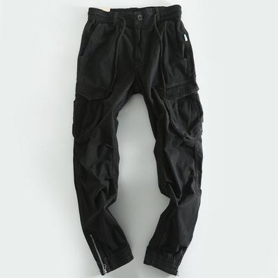 Men's Dark Multi-Pocket Outdoor Casual Cargo Pants