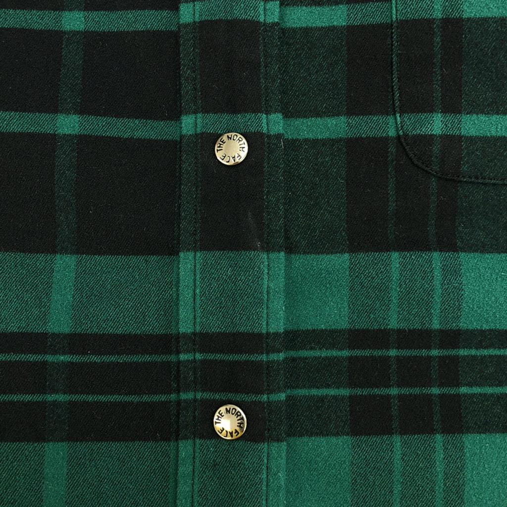 The North Face Check Pattern Long Sleeve Stretch Flannel Shirt Men's Used