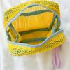 Large Capacity Dopamine Mesh Storage Bag Cosmetic Storage Tofu Bag Portable Travel Grooming Bag YLE413