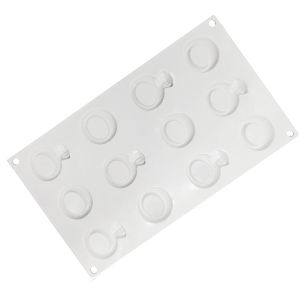 Silicone Letter Rings Shaped Mousse Cake Baking Mold for Valentine's Day Perfect for Chocolates and Candy Making