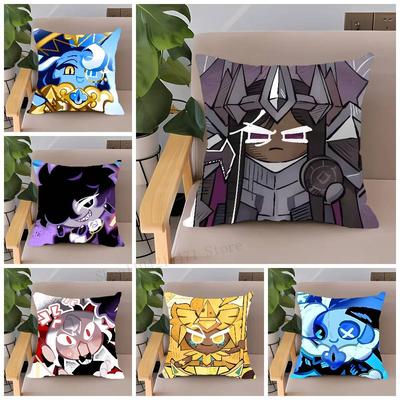 Game C-Cookie Run Kingdom Pillow Case Home Decor Throw For Sofa Bed Car Room Decor Gift Idea