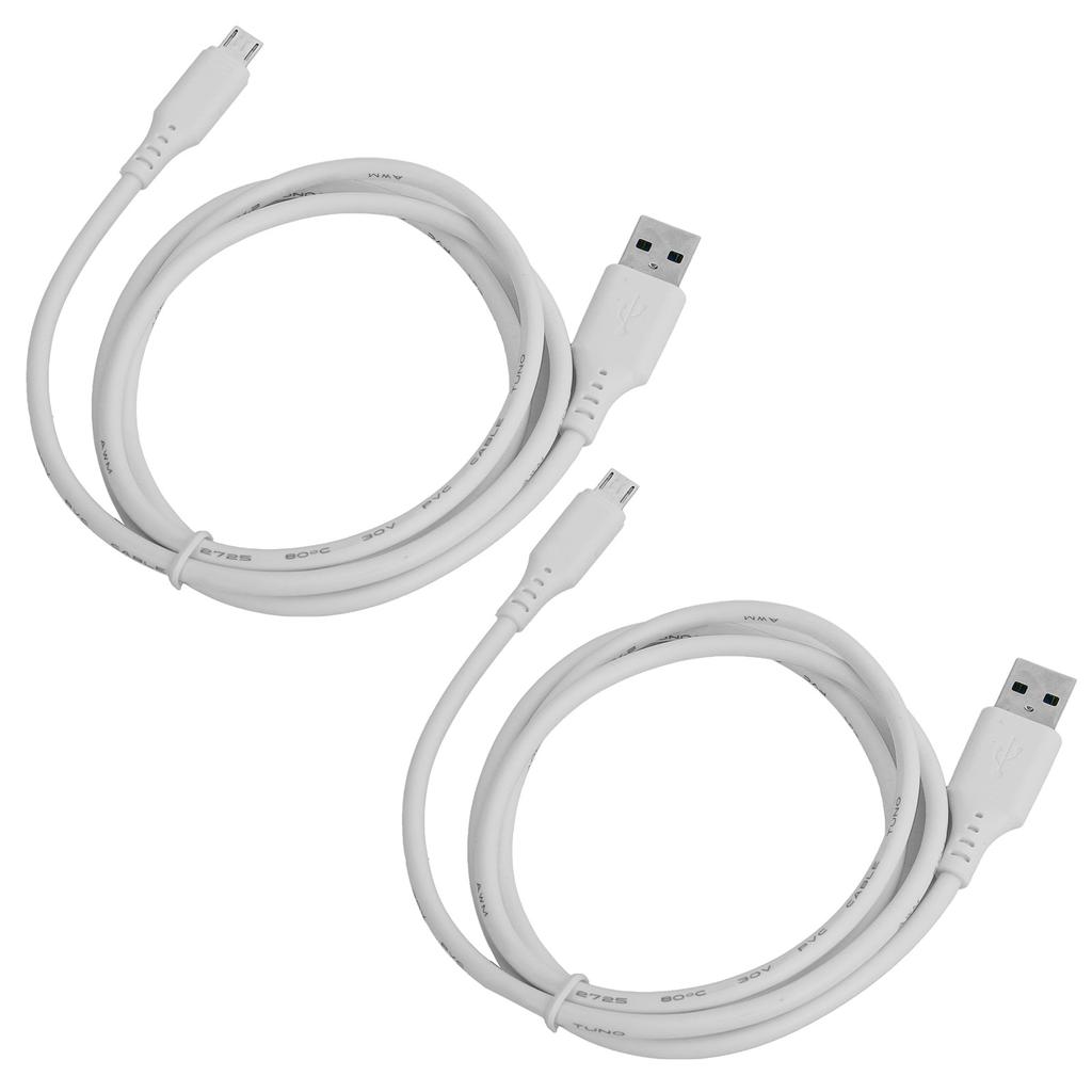 2pcs 1M Charging Data Cable USB Transmission Line Wear Resistant for Android Mobile Phone