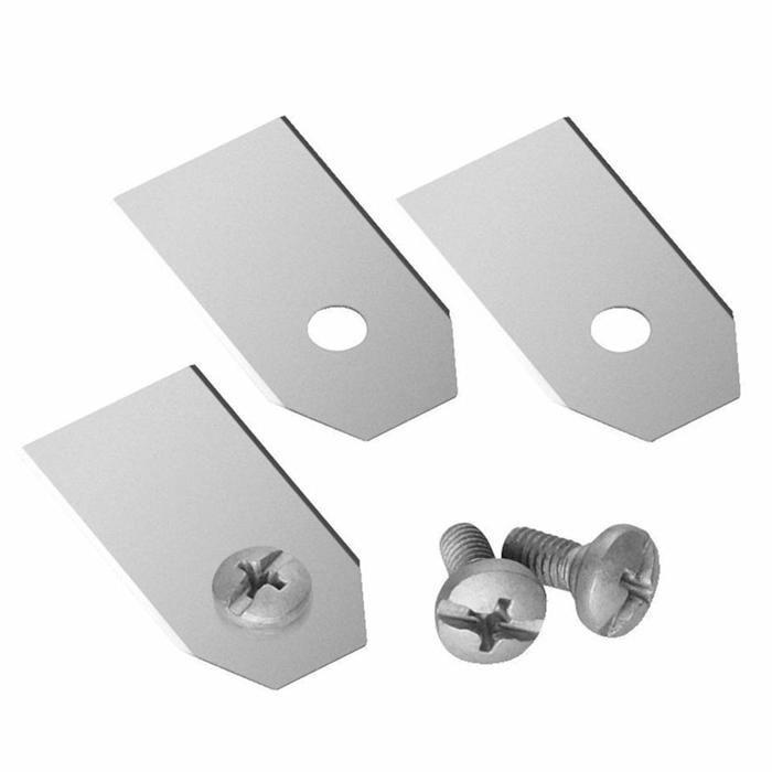 AIMOONSA Pack 45 lames acier inox. Revêtement carbure de titane +45 vis – Lames de rechange pour tondeuse robot Husqvarna/Automower
