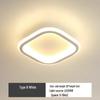 Modern Black Round LED Ceiling Light for Hallways