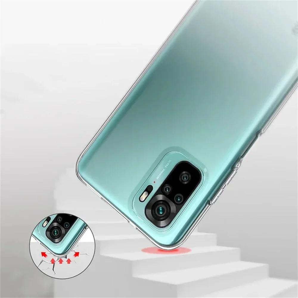 For Redmi Note 10S Note10 4G5G Cover Camera Protection Ultra Thin Silicone Case For Xiaomi Redmi Note 10 Pro 10s Clear Soft Case