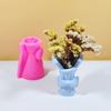 Vase Resin Molds Bowknot Silicone Mold Succulent Plant Flower Pots Mold Epoxy Resin Casting Mould Home Decorations