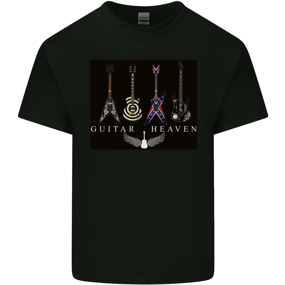 Guitar Heaven Guitarist Electric Acoustic Mens Cotton T-Shirt Tee Top Unisex T-Shirt