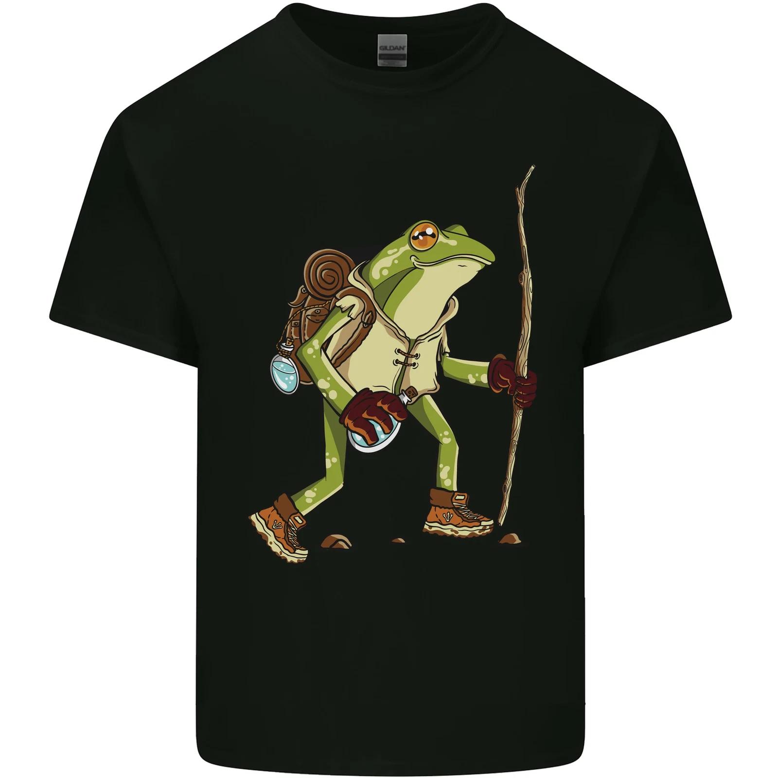 Trekking Hiking Rambling Frog Toad Funny Kids T-Shirt Childrens XL