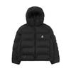 ACG Dicke Warme Kapuzen-Pufferjacke mit Reißverschluss Damenjacke Schwarz FZ6762-010