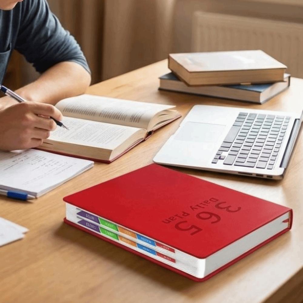 Portable Pocket Schedule Book Hardcover Agenda Book Time Efficiency Notepad Weekend Combined