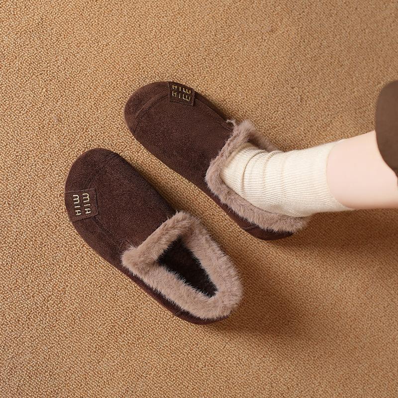 2025 Winter New Cotton Shoes Women's Soft Sole Soft Surface Velvet Warm Snow Mother Shoes Comfortable Cloth Shoes