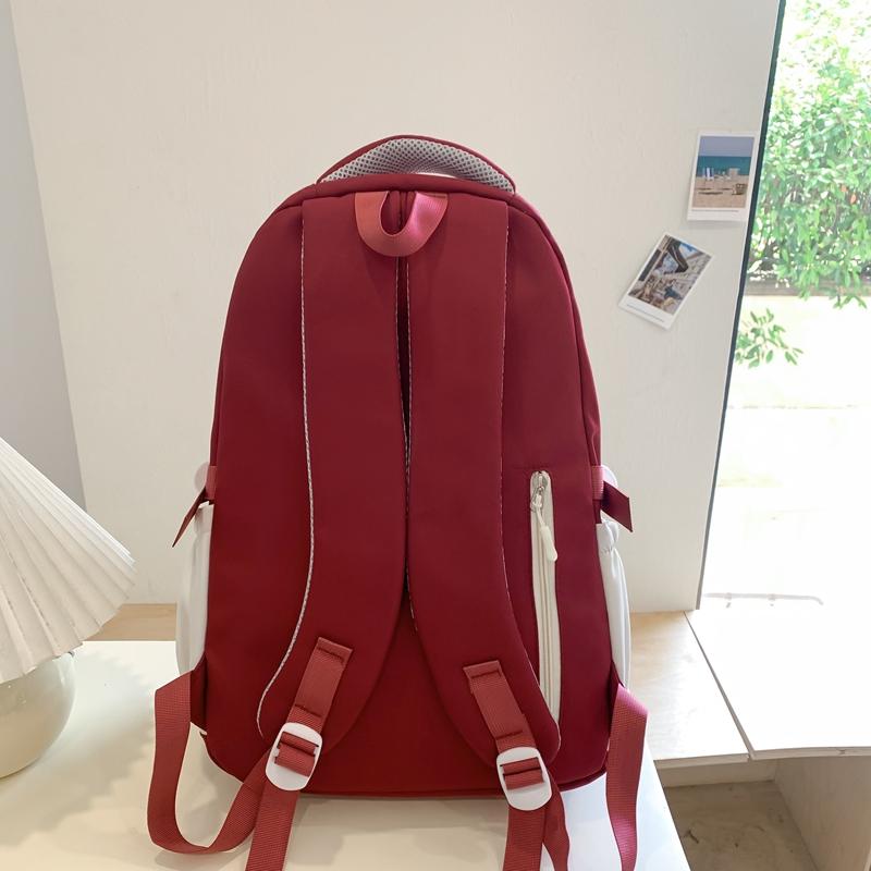 Рюкзак для школьников средней школы с цветными блоками — фото 12