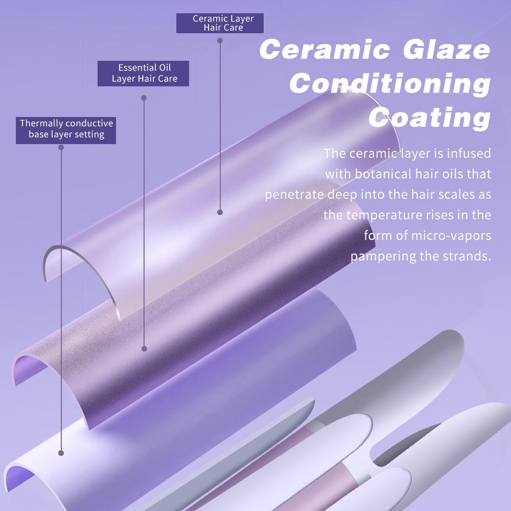 32mm Egg Roll Automatic Curling Iron with Negative Ion Technology for Safe Hair Care and Waves