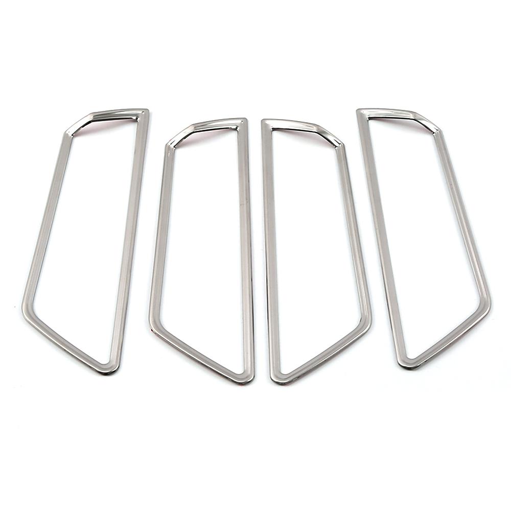 For Skoda Karoq 2017-2024 Car Interior Mouldings Inner Door Handle Bowl Frame Cover Trim Stainless Steel Decoration Sticker